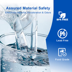 BUCKKO Reverse Osmosis Water Filter with Mineraliser, 12-Month Filter Life, Compatible with Philips ADD583 ADD580 ADD6860 ADD6833 ADD6803 1 x RO replacement test strip White 3 Pack