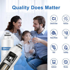 BUCKKO Reverse Osmosis Water Filter with Mineraliser, 12-Month Filter Life, Compatible with Philips ADD583 ADD580 ADD6860 ADD6833 ADD6803 1 x RO replacement test strip White 3 Pack