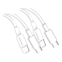 Philips 2m USB-C to Lightning Charging Cable Mfi Certified Connector for iPhone, 2 Pack