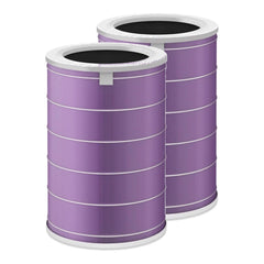 BUCKKO Replacement True HEPA Filter Compatible with Xiaomi Mi Air Purifier 3C 3H 3, 2C 2H 2S, Pro. Filter with RFID Simple Hassle Free Installation. (Purple), 2 Pack