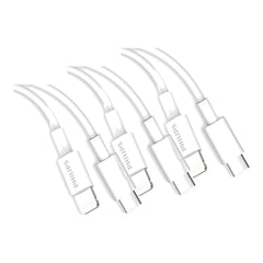 Philips 2m USB-C to Lightning Charging Cable Mfi Certified Connector for iPhone, 3 Pack