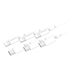 Philips 1.25m USB-C to Lightning Charge Cable Mfi Certified Connector for iPhone, 3 Pack