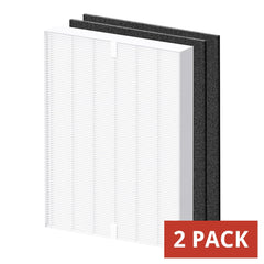 BUCKKO AP-1512HH Air Filter Replacement Set Compatible with Coway Airmega AP-1512HH and Airmega 200M Air Purifi-er, True HEPA Filter and Activated Carbon Pre-Filters, Compared to Part # 3304899, 2 Pack