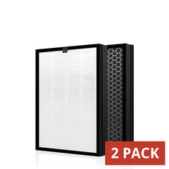BUCKKO CFX-C100 Replacement Filter Compatible with SAMSUNG AX90 Air Purifier (AX90T7080WD), H13 HEPA + Activated Carbon 2-in-1, 2 Pack