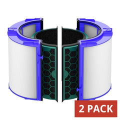 BUCKKO Replacement Filter Compatible with Dyson TP04 TP05 TP07 HP04 HP05 DP04 Pure Hot + Cool Air Purifier,1-Set (2 x H13 HEPA + 2 Carbon Filter), 2 Pack