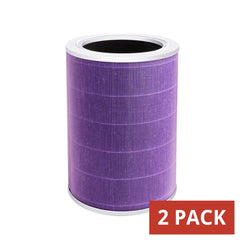 BUCKKO Replacement HEPA Filter Compatible with Xiaomi Mi Air Purifier Pro H Filter Standard Version Blue (Purple Pro H), 2 Pack