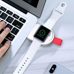 iWatch Portable Magnetic Wireless USB Charging Dock USB Charger - NIB Plastic WHITE