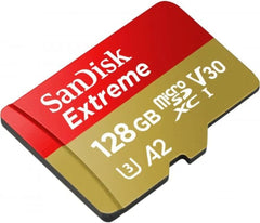 SanDisk 128GB Extreme microSDXC UHS-I Memory Card - C10, U3, V30, 4K, A2, Micro SD Card (Older version)