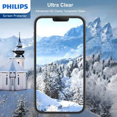 Philips High Transparency Tempered Glass Screen Protector for iPhone 14/iPhone 13 /iPhone 13 Pro DLK1202