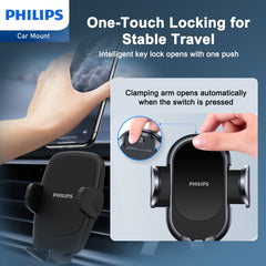 Philips Universal Car Mount Phone Holder holder solid car mount (DLK3602)