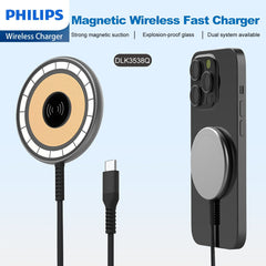 Philips Wireless Charger Magsafe 2m Type C Qi 15W Fast Charging DLK3538Q