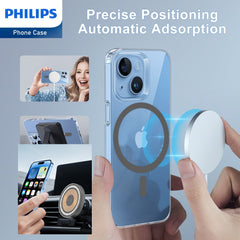 Philips Magnetic Case for iPhone 15 Ultra Crystal Clear Case with MagSafe Phone Cover Case  DLK6116TG