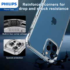 Philips Case for iPhone 15 Pro Max Crystal Clear Back Case DLK6119T