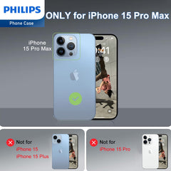 Philips Case for iPhone 15 Pro Max Crystal Clear Back Case DLK6119T