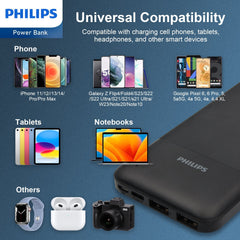 Philips Mobile Battery Power Bank 10,000mAh High capacity DLP1811