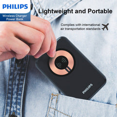 Philips 5000mAh 15W Wireless Charger Power Bank，Explorer's Edition Wireless MagSafe Power Bank DLP2551Q