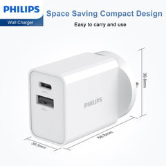 Philips 20W Power Adapter Wall Charger Plug DLP4342