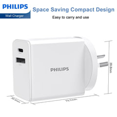 Philips 30W Power Adapter Wall Charger Plug DLP4343