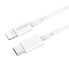 Philips Accessories USB-C to Apple L Charging Cable 1.25m. (White) DLC4576L