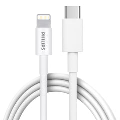 Philips Accessories USB-C to Apple L Charging Cable 1.25m. (White) DLC4576L