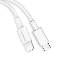 Philips Accessories USB-C to Apple L Charging Cable 1.25m. (White) DLC4576L