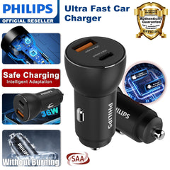 Philips QC+PD Car Charger (DLP2521)